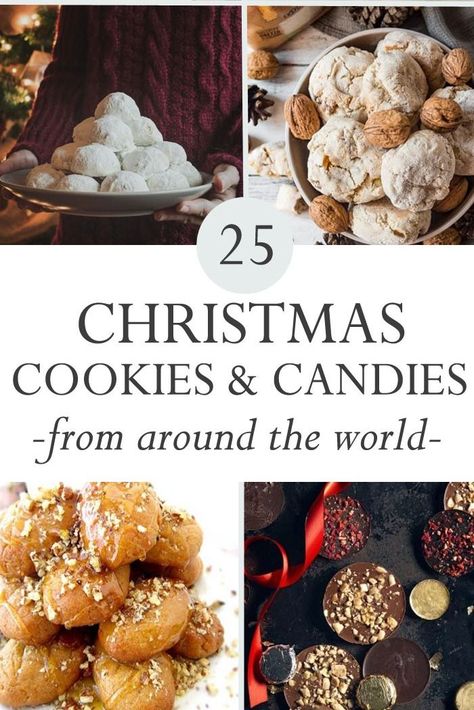 Holiday Candy Recipes, Traditional Christmas Food, Traditional Christmas Cookies, International Desserts, Christmas Fudge, Recipes From Around The World, Gluten Free Christmas, Best Christmas Cookies, Holiday Recipes Christmas