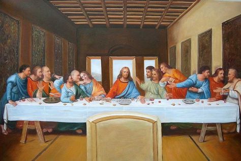 "The Last Supper 15" by  Leonardo Da Vinci The Last Supper Painting, Rich Art, The Last Supper, Religious Painting, Shape Art, Last Supper, The Masterpiece, Paint By Number Kits, Creative Hobbies