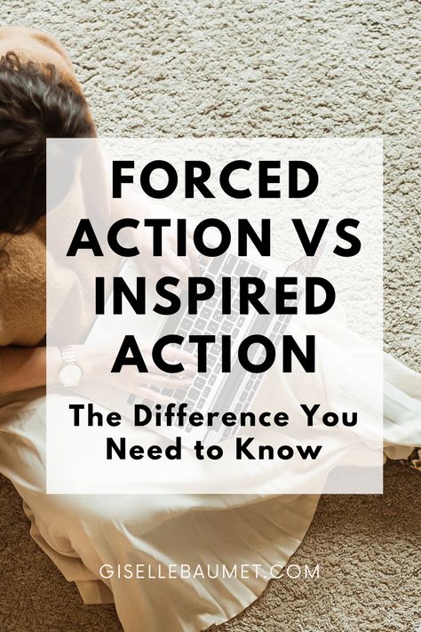 Know the difference between forced and inspired action to manifest faster. law of inspired action | take inspired action | forced action | how to manifest what you want | how to manifest what you want fast | how to manifest Law Of Inspired Action, Manifest Fast, I Manifest, Inspired Action, Inner Guidance, Keeping A Journal, Cause And Effect, Positive Emotions, How To Manifest