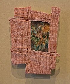 Contemporary Tapestry, Contemporary Tapestries, Here At Last, Weaving Inspiration, Small Tapestry, Textile Tapestry, Barn Art, Weaving Yarn, Textile Fiber Art