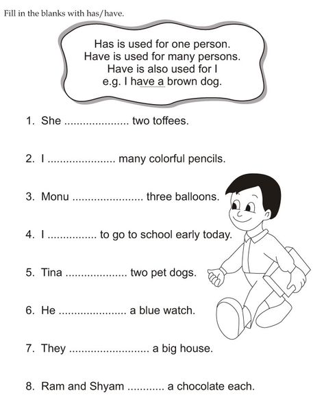 Fill in the blanks with has or have | Download Free Fill in the blanks with has or have for kids | Best Coloring Pages Has Or Have Worksheets Kids, Has And Have Worksheets For Grade 1, Worksheets For Class 1, English Grammar Exercises, English Grammar For Kids, English Worksheets For Kindergarten, Grammar For Kids, Good Grammar, Grammar Exercises