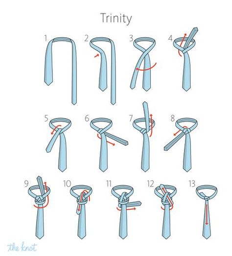 Trinity Knot Tie, Types Of Tie Knots, Half Windsor Knot, Different Tie Knots, Simple Tie Knot, Cool Tie Knots, How To Make A Tie, Double Windsor, Tie Knot Styles