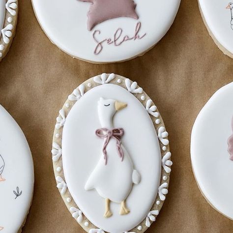 Tanya Osenniy on Instagram: "a darling set for one silly goose 🪿" Mother Goose Cookies, One Silly Goose Birthday Cookies, Duck Duck Goose Birthday Party, One Silly Goose Cookies, One Silly Goose Birthday Cake, One Silly Goose Birthday Party Girl, Goose Baby Shower Theme, Goose Themed Baby Shower Ideas, Goose Themed Birthday Party