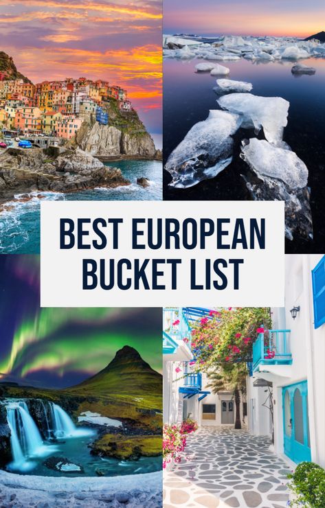 Bucket List Places In Europe, Best International Travel Destinations, Beautiful Places In Europe, Gap Year Bucket List, Holiday Destinations Bucket Lists, Europe Interrail, Bucket List Europe, Euro Tour, Top Europe Destinations