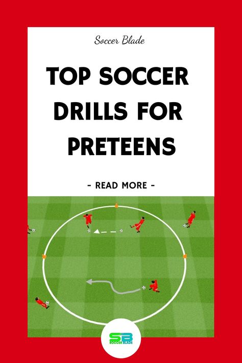 Top soccer drills for preteens - Read more - Soccer Lessons, Youth Soccer Drills, Soccer Games For Kids, Dynamic Warm Up, Soccer Practice, Soccer Drills, Soccer Tips, Drill Set, Youth Soccer