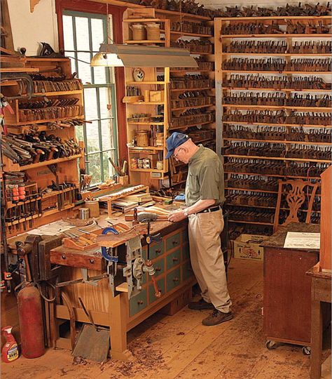 Article Image Officine In Garage, Woodworking Shop Plans, Essential Woodworking Tools, Into The Wood, Workshop Organization, Shop Layout, Diy Holz, Woodworking Workshop, Shop Organization