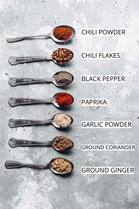 A winning combination of must-try salt-free seasoning blends ready to become your kitchen cupboard staple. This homemade spice mix features all the delicious flavours of store-bought seasoning mixes for a fraction of the price and without any sodium. If you prefer less salty food, have health conditions that require reduced sodium intake, or simply want to adjust the salt levels for each dish these are your perfect solution. Leave out any spices you don’t like and swap them out for others. Sweet Peas And Saffron, Fajita Seasoning Recipe, Homemade Ranch Seasoning, Salt Free Seasoning, Homemade Fajita Seasoning, Homemade Spice Mix, Simple Pantry, Chicken Shrimp, Chili Seasoning