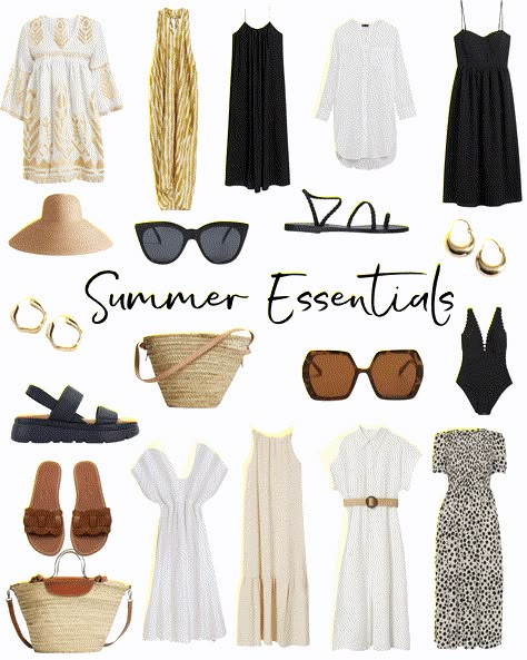 Summer Holiday Capsule Wardrobe, Asia Holiday, Summer Holiday Clothes, Europe Travel Outfits Summer, Classic Summer Outfits, 2024 Lookbook, Holiday Capsule Wardrobe, Camper Remodeling, Holiday Outfits Summer