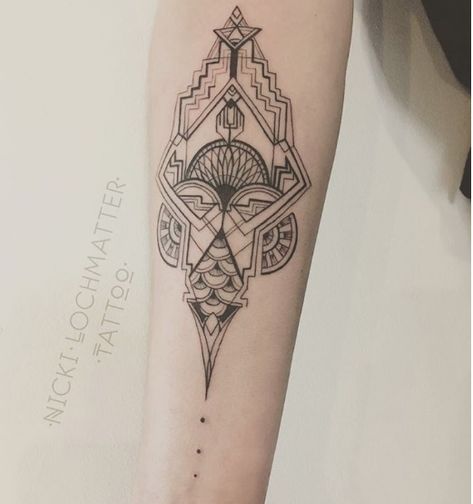 Deco Tattoo, Sexiest Tattoos, Tattoo Abstract, Arm Tattoos Drawing, Art Deco Tattoo, Art Nouveau Tattoo, Simple Arm Tattoos, Tattoos Pinterest, Back Of Arm Tattoo