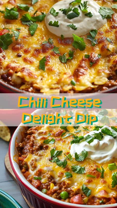 Indulge in the ultimate party pleaser with this Chili Cheese Delight Dip! Perfect for gatherings or cozy nights at home. Dive into a blend of chili and melting cheese. #chilinight #cheeselover #partypleaser Chili And Cream Cheese Dip, Chili Dip With Cream Cheese, Chili Cheese Queso Dip, Best Chili Cheese Dip, Chilli Dip Cream Cheese, Chili Cheese Dip, Chilli Cheese Dip, Hormel Chili Cheese Dip Crockpot, Skyline Chili Dip