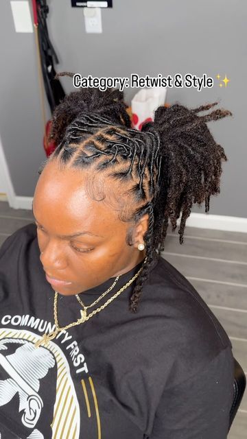 Locddatlastt 🖤 on Instagram: "So pretty 😍😍😍

For more content follow us below ⬇️ 

@locddatlastt🖤

Want your hair looking like this ? Click the link in my bio for all pricing and availability. 

#atllocs#atldreads#dreads#locs#microlocs#atllocstylists#locstylists#loctician#atlantastylists#atlantalocs#gwinettstylists#lithoniastylists#retwist#twostrand#twists#starterlocsatl#starterlocs#atlanatarewtist#snellvillestylist#loctician#explore#fyp" Birthday Dread Hairstyles, Dreadlock Styles, Dread Hairstyles, Hair Crush, Locs, So Pretty, Hair Looks, Click The Link, Twist