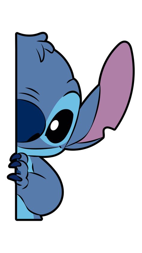 Look out - a blue alien is chasing you in our fanart Stitch Watching Sticker. He has a secret mission to spy on you and tell his boss your every move during the day. So be careful and don't do... ليلو وستيتش, Blue Alien, Anime Decals, Secret Mission, Blue Drawings, Lilo And Stitch Drawings, Stitch Drawing, Sticker For Car, Stitch Cartoon