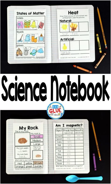 Engage your students in exciting science lessons with this interactive science journal. This science notebook is perfect for science centers in Kindergarten, First Grade, and Second Grade classrooms and packed full of interactive science activities. Science Kindergarten, Science Centers, 1st Grade Science, First Grade Science, Science Notebook, Interactive Science, Science Notebooks, Interactive Science Notebook, 5th Grade Science