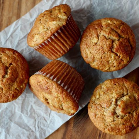 Sourdough Apple Muffins - Everyday Homemade Sourdough Apple Muffins, Sourdough Muffins, Apple Muffin Recipes, Moist Muffins, Apple Muffins, Unsweetened Applesauce, Soft Pretzels, Streusel Topping, Pumpkin Muffins