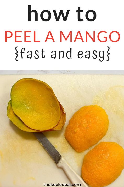 How To Peel Mango, How To Eat Mango, Mango Fruit, Fruit Peel, Mango Recipes, Outdoor Sauna, Clever Ideas, Tropical Fruit, Hamburger Bun