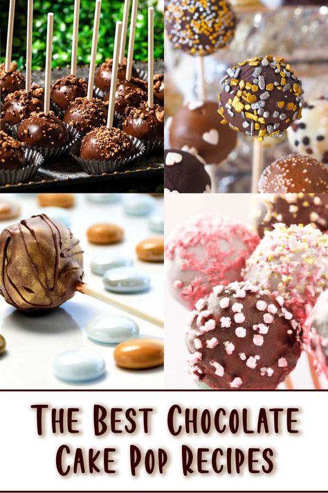 Delectable chocolate cake pop recipes for the perfect treat. Get creative with your baking and wow your family and friends with these amazing cake pop recipes. Stuffed Cake Pops, Black Cakepops, Cake Pop Icing, Chocolate Cake Pop, Chocolate Cake Pops Recipe, Cake Pop Recipes, Trending Desserts, Brownie Cake Pops, Oreo Cake Pops