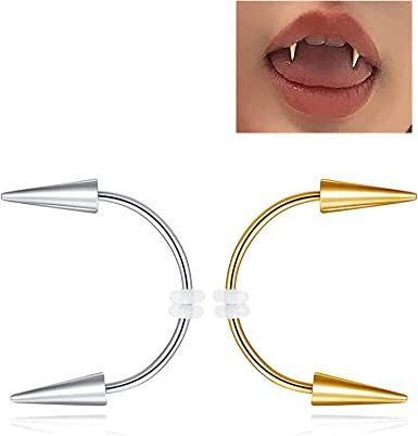 Teeth Ring, Nail Rings, Tooth Ring, Golden Spike, Tiger Tooth, Piercing Needles, Lip Stud, Smiley Piercing, Vampire Teeth