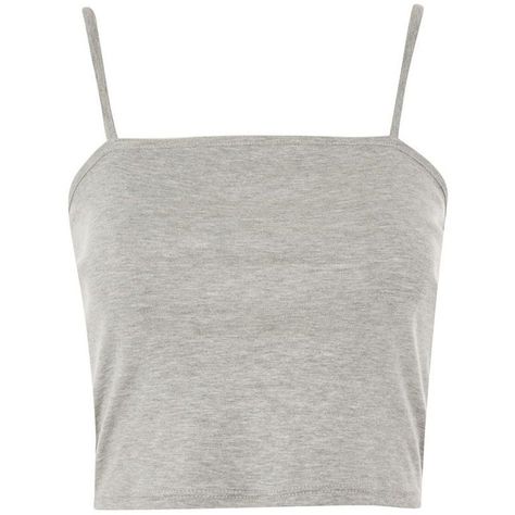 TopShop Cropped Vest Top ($4) ❤ liked on Polyvore featuring tops, shirts, crop tops, grey marl, spaghetti strap tank, cropped shirts, gray tank top and grey shirt Cropped Spaghetti Strap, Top Png, Cropped Vest Top, Chica Punk, Gray Crop Top, Spaghetti Strap Shirt, Top Spaghetti Strap, Shirts Crop Tops, White Crop Tank