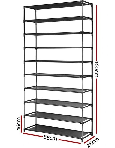 Metal Shoe Rack Ideas, Shoe Rack Dimensions, Shoe Organization Diy, Metal Shoe Rack, Stackable Shoe Rack, Diy Shoe Rack, Shoe Rack With Shelf, Portable Wardrobe, Shoe Storage Rack