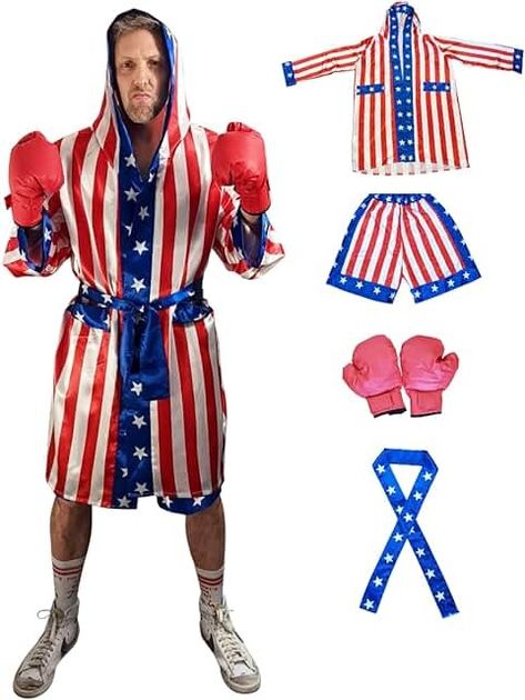 Amazon.com: Funny Olympic Costumes Athlete Costume, Boxing Costume, Boxing Outfits, Archery Costume, Olympics Costume, Boxer Costume, Boxing Robe, Olympic Theme Party, American Boxer