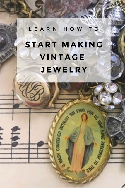 Assemblage Jewelry Repurposed, Old Jewelry Crafts Necklaces, Old Watches Crafts Ideas Diy, Lace Jewelry Diy, Repurpose Vintage Jewelry, Repurposed Vintage Jewelry, Jewelry Making Materials, Beaded Charms Diy, Old Watches Crafts Ideas