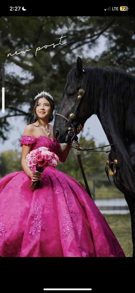 Dresses For 15, Fuchsia Quinceanera Dress, Fuschia Quinceanera Dresses, Rancho Quinceanera, Black And Pink Quinceanera Dress, Dark Quince Dresses, Bright Pink Quinceanera Dresses, Quinceanera Dresses Magenta, Magenta Quinceanera Dresses