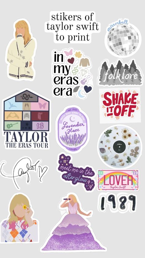 Taylor Swift Sticker Aesthetic, Taylor Swift Small Business, Taylor Swift Themed Stickers, Taylor Stickers Printable, Stickers Printable Taylor Swift, Taylor Swift Printable Stickers, Taylor Swift Clipart, Taylor Swift Stickers Printable, Taylor Swift Scrapbook