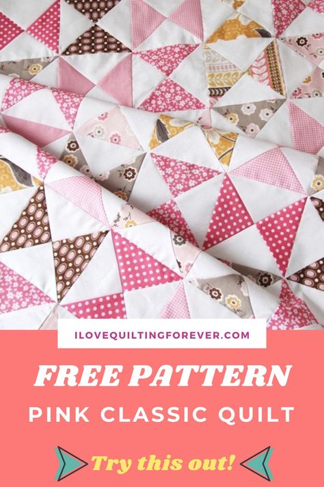 Hourglass Quilt Pattern Free, Hourglass Quilt Pattern, Hst Blocks, Hourglass Quilt, Beginner Quilting Projects, Rag Quilt Tutorial, Baby Quilt Pattern, Classic Quilts, Baby Quilt Patterns