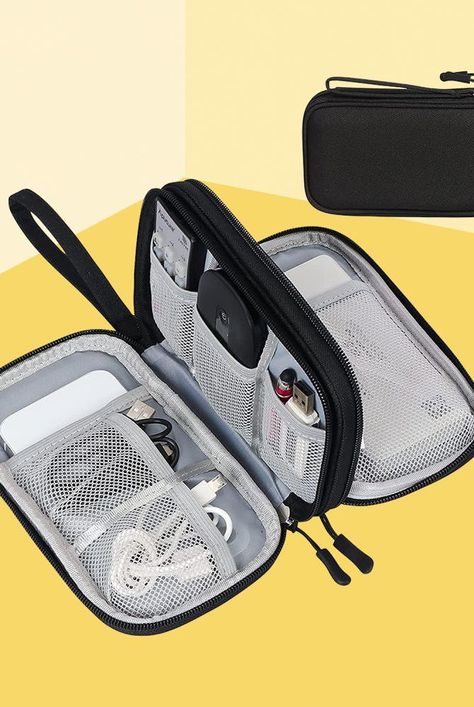 Travel Electronics Organizer, Tech Travel Organizer, Charger Cord Organization, Tech Organizer, Charger Organizer, Tech Organization, Phone Chargers, Cord Storage, Electronic Organization