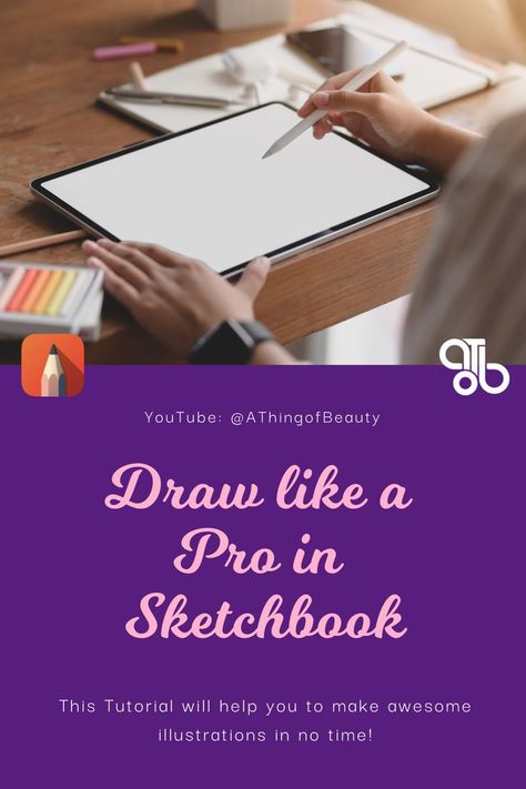 A beginner friendly easy to follow tutorial about the Sketchbook Mobile Drawing App. Check the whole video series on my YouTube Channel – A Thing of Beauty Mobile Digital Art, Drawing On Sketchbook App, Sketchbook App Ideas, Sketchbook App Tutorial, Sketchbook Ipad, Sketchbook Tutorial, Mobile Drawing, Sketchbook App, Infinite Painter