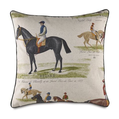 Horse Throw Pillows, Classic Bedding, Houndstooth Fabric, Tassel Pillow, Barclay Butera, Luxury Bedding Collections, Eastern Accents, Designer Bedding Sets, Horse Blankets