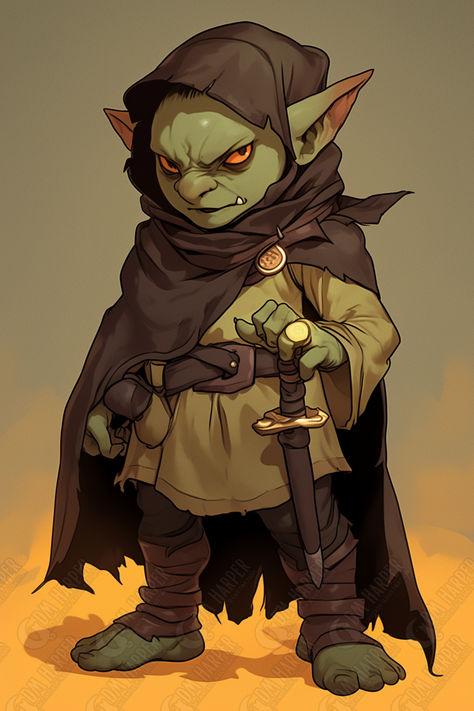 Goblin Rogue/Thief/Assasin Dnd Hobgoblin, Goblin Rogue, Goblin Dnd, Dnd Goblin, Goblin Warrior, Npc Dnd, Savage Lands, Dungeons And Dragons Races, Goblin Art