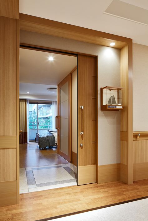 Interior Design For Elderly, Senior Living Corridor Design, Bedroom For Elderly, Senior Living Interior Design, Senior Living Facilities, Home Care Agency, Corridor Design, Healthcare Architecture, Modern Cupboard Design