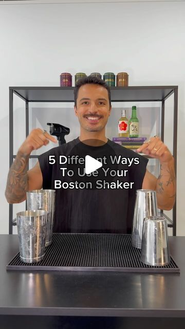 Shake & Strain Bar Sydney on Instagram: "Watch till the end — 5 different ways to use your Boston shaker!

Each bartender has their own style and way to execute ingredients using a shaker, using their own moves, making look great and enjoyable for whoever is involved. 

We from Shake & Strain bar use our skills knowing what we are doing and thinking ahead for the perfect cocktail balance, texture, temperature and presentation.

Those steps are some of the most important a bartender need to know to make everyone happy in the cocktail experience.

🍹 When shaking your cocktails think about:

Timing
Ratios
Dilution
Chill
Aeration
Balance
Execution

Not necessarily in this order, but in our opinion very important to consider all.

💡 Extra tips:

Immerse into the cocktail world with us!

Explo Boston Shaker, Bartending 101, Bartending Tips, Bartender Drinks, Diy Cocktails, Cocktail Shaker Set, Till The End, Mobile Bar, Perfect Cocktails