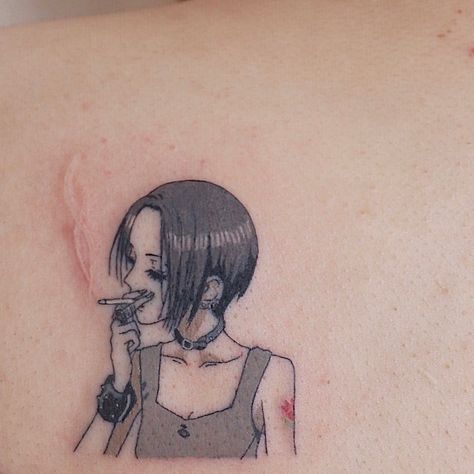 Nana Anime Tattoo, Nan Tattoo, Nana Tattoo, Anime Nana, Nana Anime, K Tattoo, L Tattoo, Nana Manga, Tattoo Aesthetic