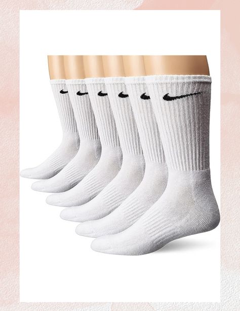 Nike Performance Cushion Crew Socks with Band (6 Pairs) White Nike Socks, Nike Crew Socks, Easy College Halloween Costumes, Sports Shorts Women, Stylish Socks, Nike Socks, Sock Game, Halloween Costumes College, White Nike