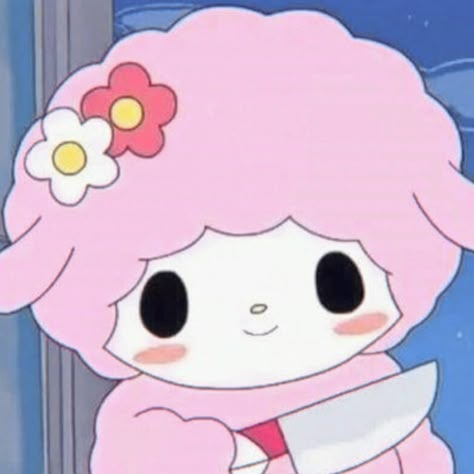 Sheep Sanrio, My Sweet Piano Aesthetic, Sweet Piano Icon, My Sweet Piano Icon, Sweet Piano Sanrio, Lamb Costume, My Sweet Piano, Pink Sheep, Pin Search