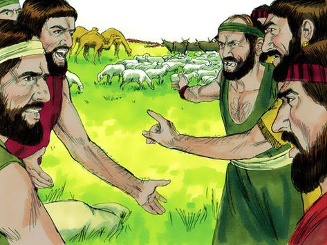 FreeBibleimages :: Abraham and Lot sort out a dispute over grazing land by choosing new places in Canaan to live. (Genesis 13) Lot Bible, Abraham And Lot, Free Bible Images, Noah Building The Ark, Preschool Bible, Why Jesus, Bible Illustrations, Bible Images, Family Worship