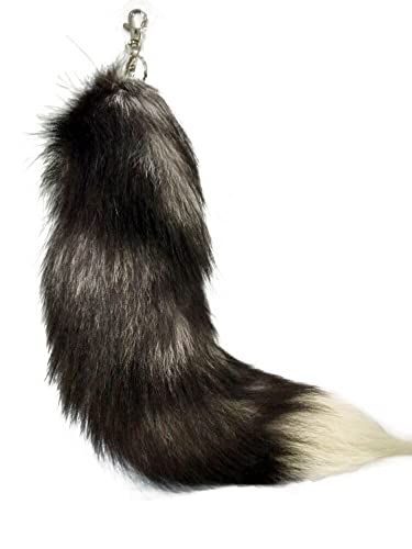 Fluffy Real Fox Fur Tail Keychain Tassel Bag Cosplay Toy Handbag Accessory Hook Pendant Witch Brooms, Fox Ears And Tail, Fox Tail Keychain, Tail Keychain, Wolf Tail, Fur Keychain, Animal Tails, Fox Tail, Toy Bags