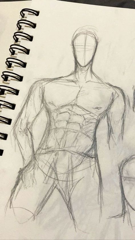 Back Sketch Male, Male Body Sketch Anatomy, Guy Anatomy, Practice Sketching, How To Draw Abs, Male Body Drawing, Male Art Reference, Man Anatomy, Man Sketch