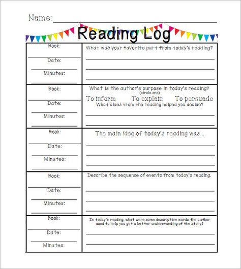 reading log template elementary Weekly Reading Log Printable Free, Reading Log Template, Homework Template, Speech Worksheets, 2nd Grade Books, 3rd Grade Books, Education Worksheets, Reading Homework, Reading Log Printable