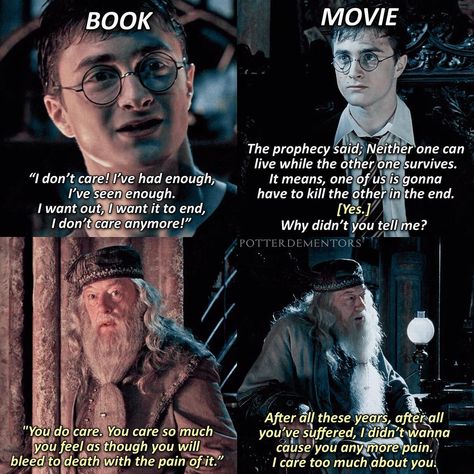 𝐇𝐚𝐫𝐫𝐲 𝐏𝐨𝐭𝐭𝐞𝐫 ⚯͛ on Instagram: “⤥ 𝑩𝒐𝒐𝒌 𝒗𝒔 𝑴𝒐𝒗𝒊𝒆 ⋆ ✎ They messed up this scene in the movie. In the books Harry was destroying Dumbledore’s office and he did nothing to…” Harry Potter Book Scenes, Harry Potter Books Vs Movies, Harry Potter Book Vs Movie, Harry Potter Scenes, Book Vs Movie, Books Vs Movies, Always Harry Potter, Potter Head, Harry Potter Memes Hilarious