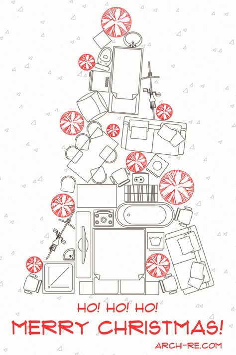 Architecture Christmas Card Design, Merry Christmas Architecture, Architect Christmas Card, Architecture Holiday Card, Christmas Architecture Card, Architectural Christmas Card, Architecture Christmas Card, Christmas Cards Design Graphics, Christmas Architecture