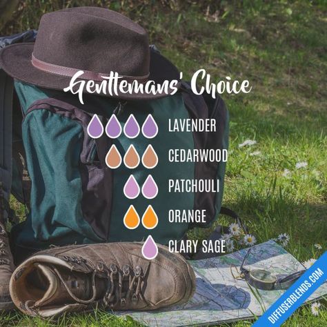 Gentlemans' Choice - Essential Oil Diffuser Blend Essential Oil For Men, Essential Oil Perfumes Recipes, Essential Oil Combinations, Doterra Essential Oils Recipes, Essential Oil Diffuser Blends Recipes, Oils For Men, Essential Oils Herbs, Essential Oil Diffuser Recipes, Essential Oil Blends Recipes