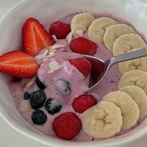 Healthy Food Pink Aesthetic, Healthy Eating Aesthetic Pink, Pink Yogurt Bowl, Vision Board Ideas Aesthetic 2024 Pink, Simple Family Meals, Healthy Food Motivation, Healthy Lifestyle Food, Food Is Fuel, Source Unknown