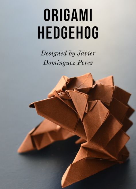 threaten Origami Funny, Origami Hedgehog, Hedgehog Day, Funny Holidays, Cute Origami, Ice Cream Day, Origami Animals, Origami Art, Holiday Humor