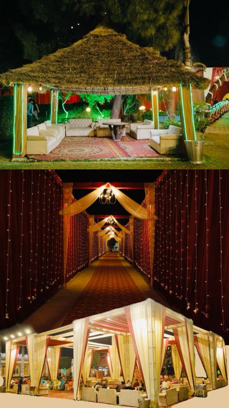 Wedding palace decoration in open area . Palace Decoration, Wedding Place, Wedding Places, Decoration Ideas, Palace, Projects To Try