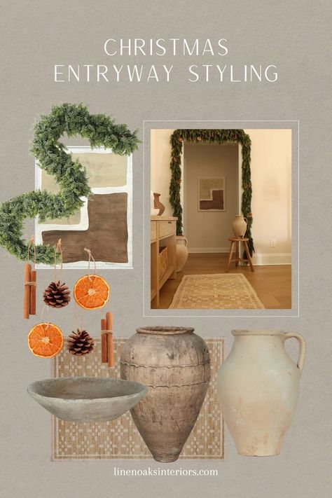 Looking for tips on how to style your entryway with a modern organic festive vibe? Check out these Amazon finds for your Christmas entryway styling inspo. Add a touch of warmth with these Christmas finds highlighted by neutral tones and organic decor accents. Entryway Styling, Entryway Style, Christmas Entryway, Narrow Entryway, Shoe Storage Ideas, Entryway Decor Ideas, Entryway Table Decor, Small Entryways, Vibe Check