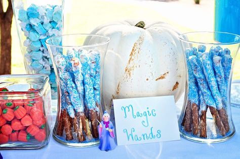 Cinderella First Birthday, Pretzel Wands, Cinderella Theme, Cinderella Birthday Party, Cinderella Party, Cinderella Birthday, Disney Princess Party, Disney Party, Princess Birthday Party