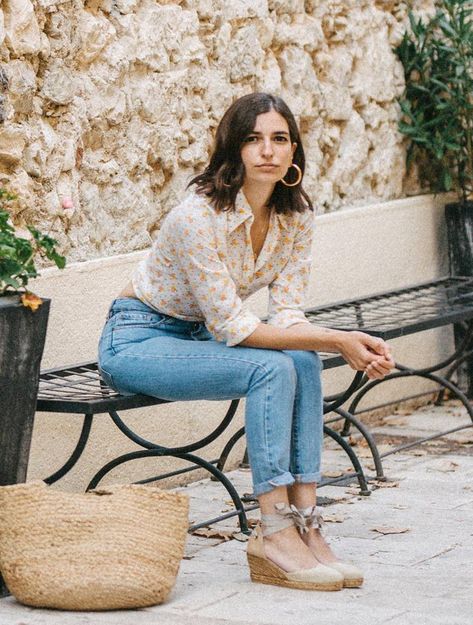 How to Wear Espadrilles Like a French Girl | Who What Wear UK How To Wear Espadrilles, Espadrilles Outfit, Wedges Outfit, Summer Holiday Outfits, Next Dresses, French Girl Style, Spring Look, French Girls, Holiday Outfit